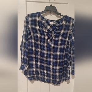 AVENUE Plaid Tunic